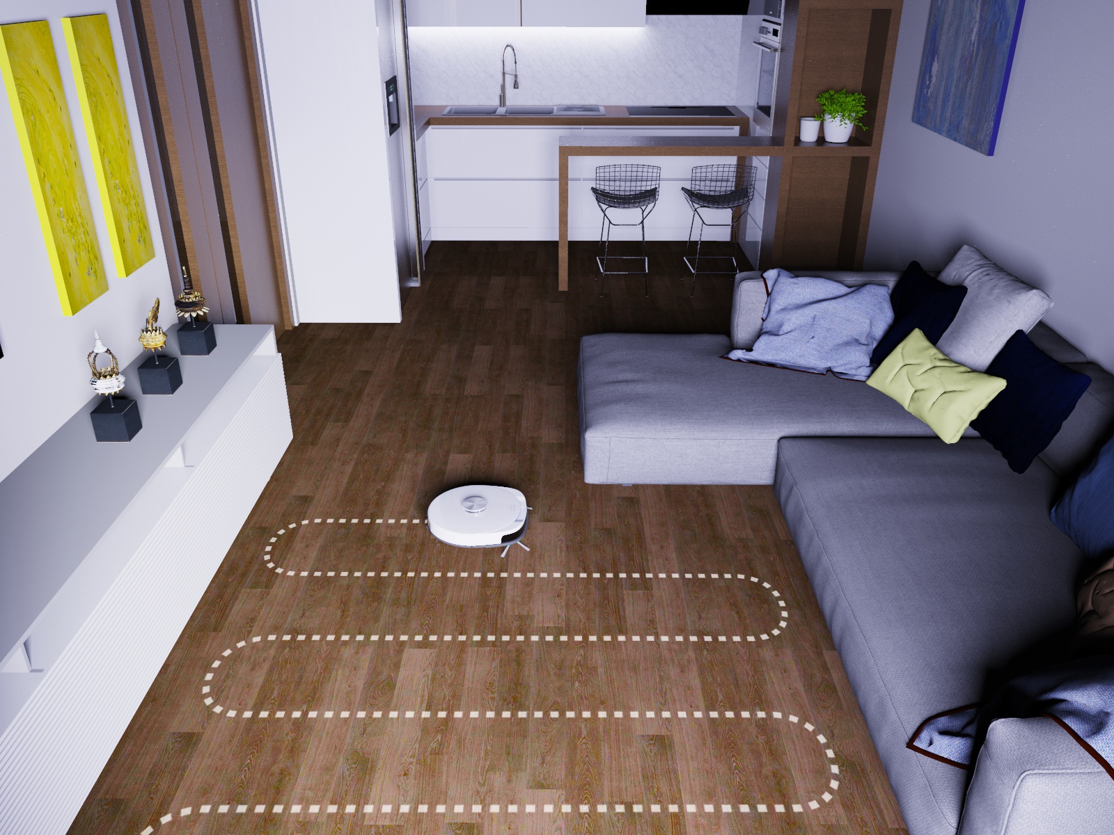 symbo laserbot 750 navigace